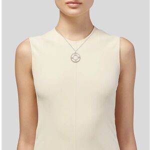 Tiffany & co. Sterling silver Atlas Medallion pendant necklace- never worn